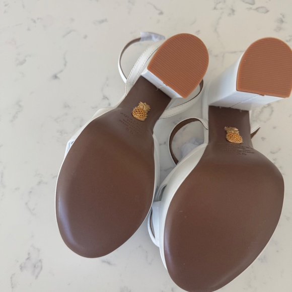 Aquazzura platform white leather sandal - Picture 6 of 10